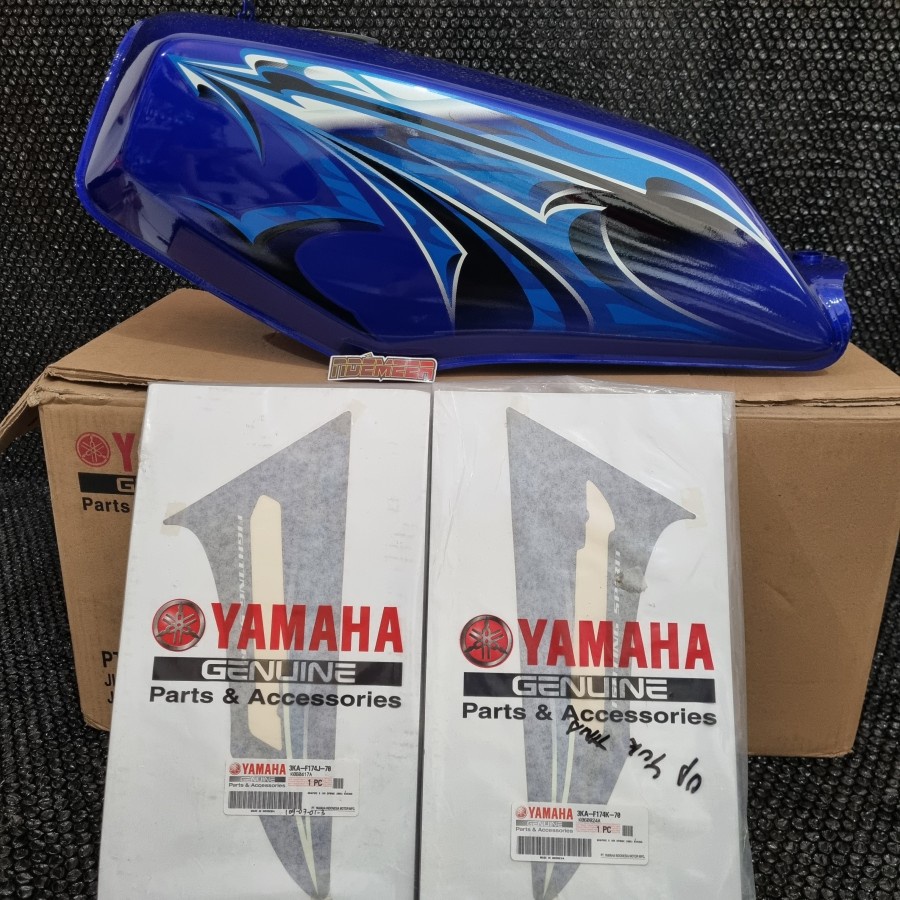 tangki body rx king tahun 2006 biru original yamaha tank tengki rxking