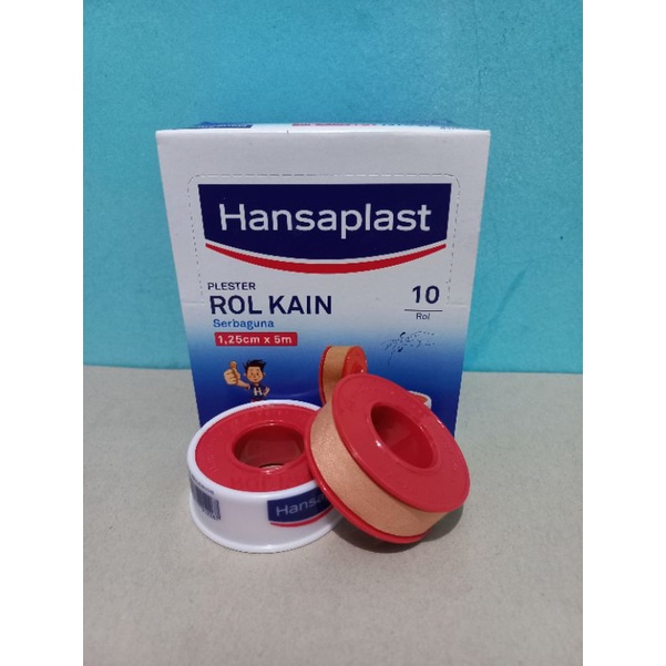 Hansaplast kain rol / plester gulung / hansaplast roll 1,25 cm x 5 m