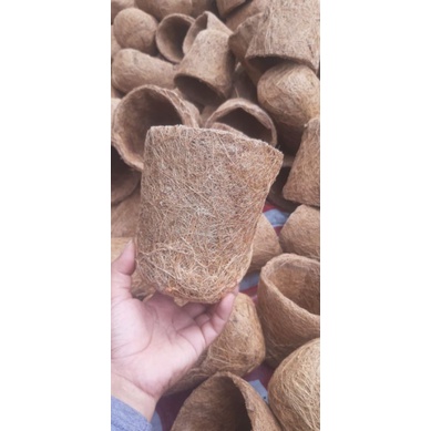 Pot sabut kelapa/sabut Kelapa/Pot Anggrek/Pot Serabut Kelapa/Media Tanaman Anggrek
