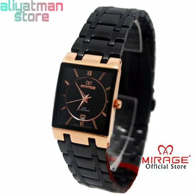 MIRAGE JAM TANGAN WANITA MIRAGE_7908L JAM TANGAN WANITA STAIN LIS STILL WATER REISITANT 50M ORIJINAL