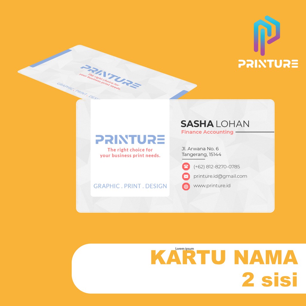 

FREE DESIGN - CETAK KARTU NAMA 2 SISI