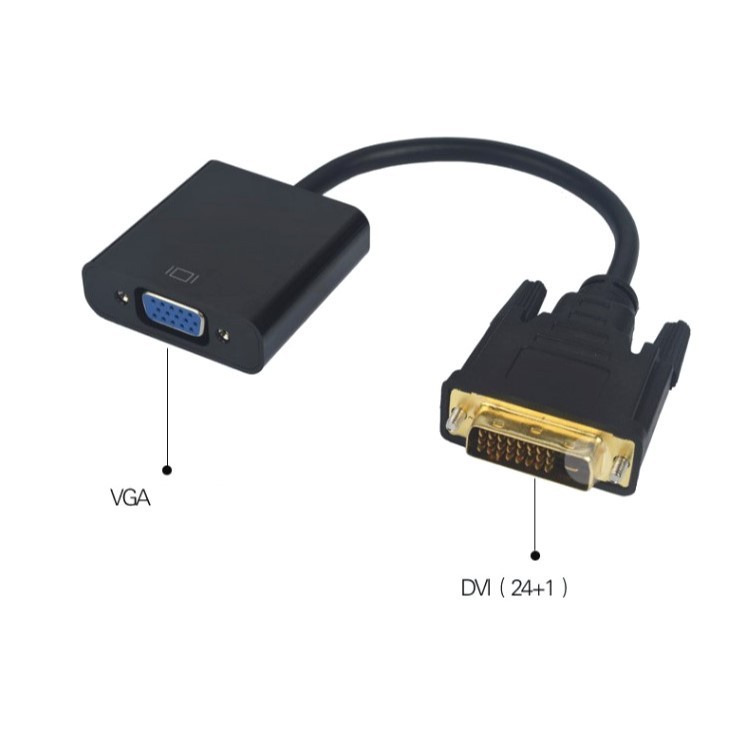 Converter Adapter DVI 24+1 to VGA Gold Plated High Quality