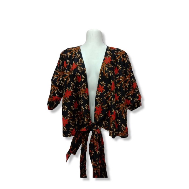 BLAZER BATIK WANITA TALI PANJANG