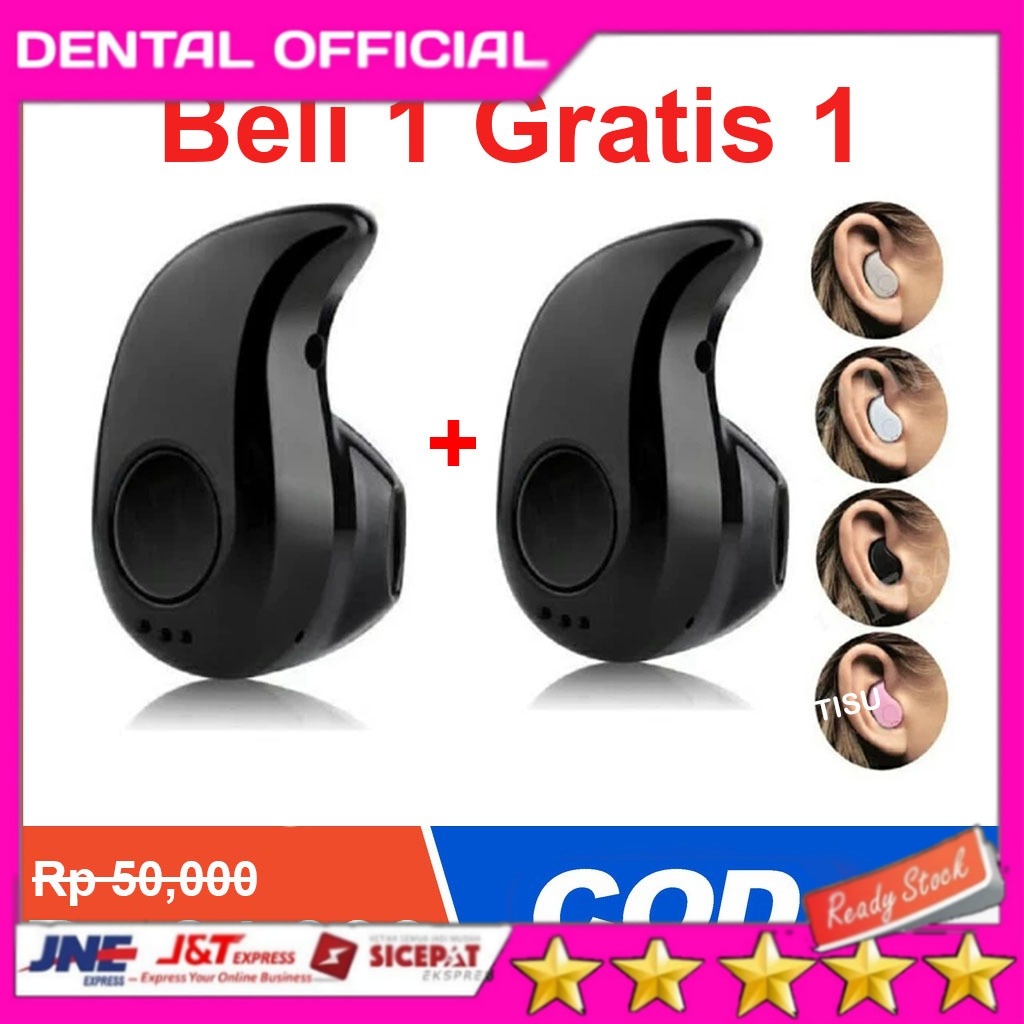 (BUY 1 GET 1) HEADSET HANDSFREE EARPHONE BLUETOOTH WIRELESS HF KEONG