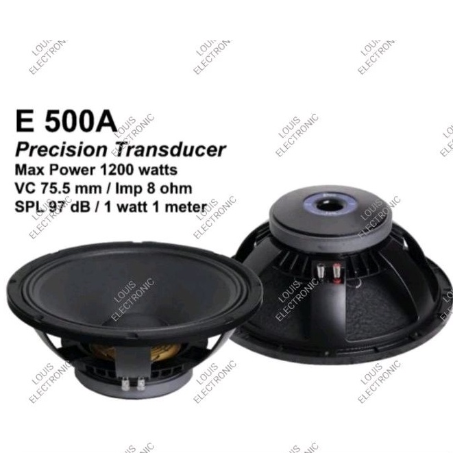 Speaker Komponen Enigma E 500A E500A E500 A 15 Inch 1200 Watt Coil 3 Inch