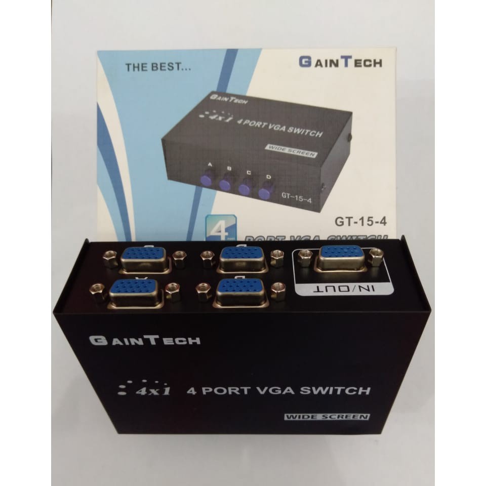 VGA SWITCH 4 Port Gaintech