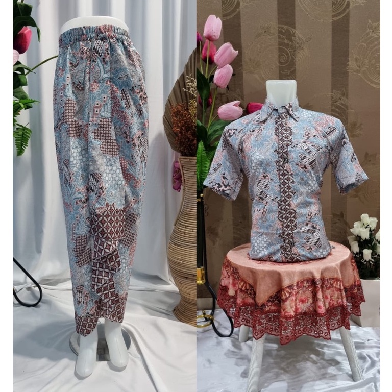 Gallery kebaya - Couple kemeja pendek mix rok rempel terbaru volume 2