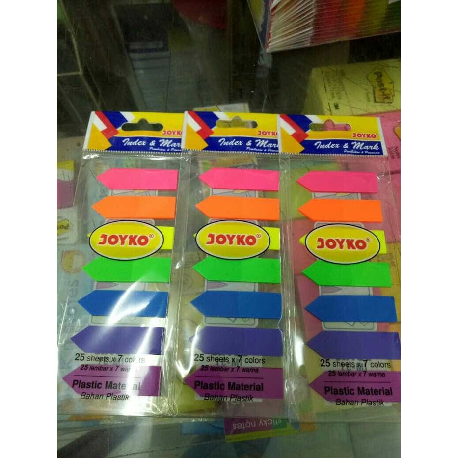 

PLASTIK MEMO INDEX & MARK / PEMBATAS & PENANDA JOYKO 7 warna IM-31Bahan Plastik TERLARIS