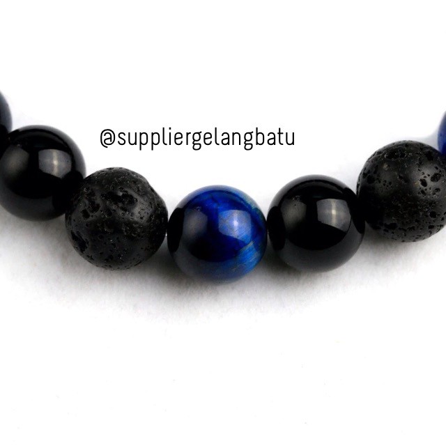 gelang batu lava merapi onyx tiger eye gaya hidup sehat