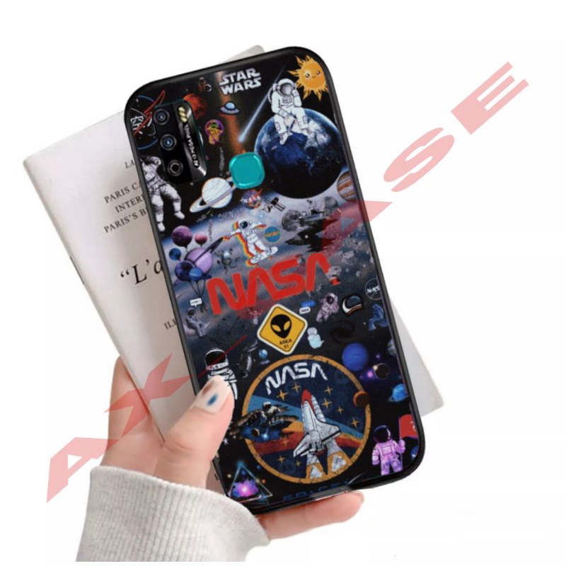 Ax Case custom Infinix Hot 9, Hot 9 play, Hot 10, Hot 10 play Fashion AesThetic Nasa Space Astronot 