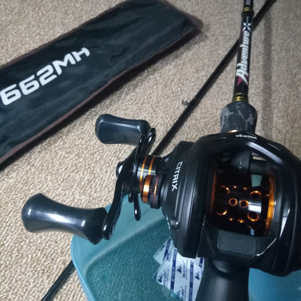 Rod/Joran Storm Adventure Extreme X BC Baitcasting MH 10-20 lb / Reel BC Okuma Citrix Ci-273 LX