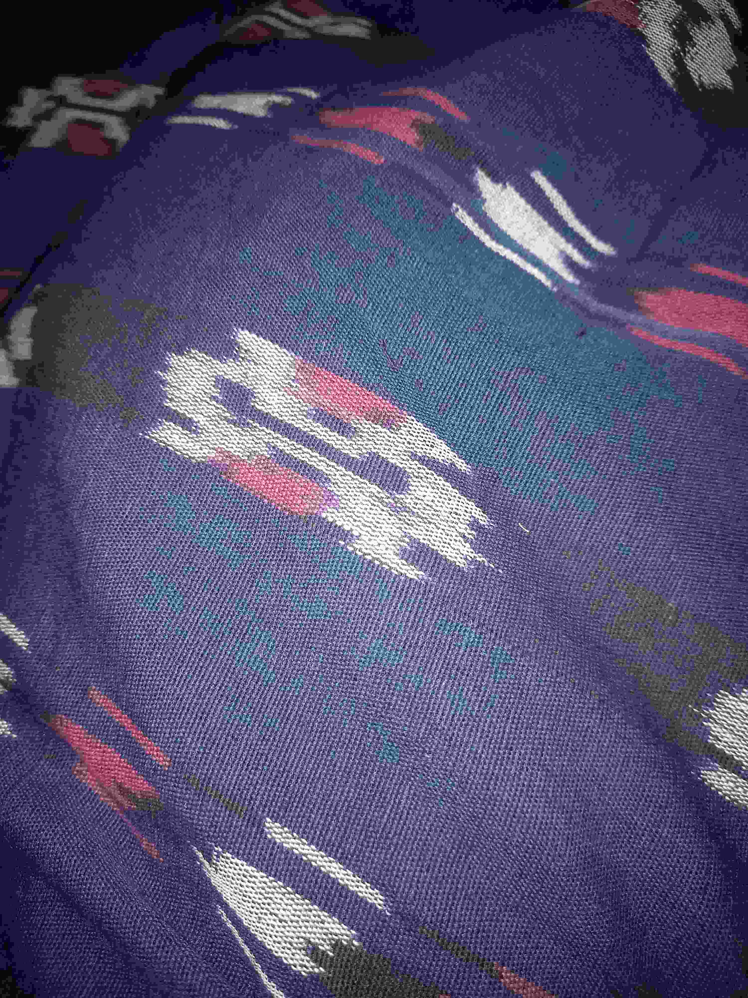 Benang Raja Tunik Tenun Batik Wanita Lengan Panjang