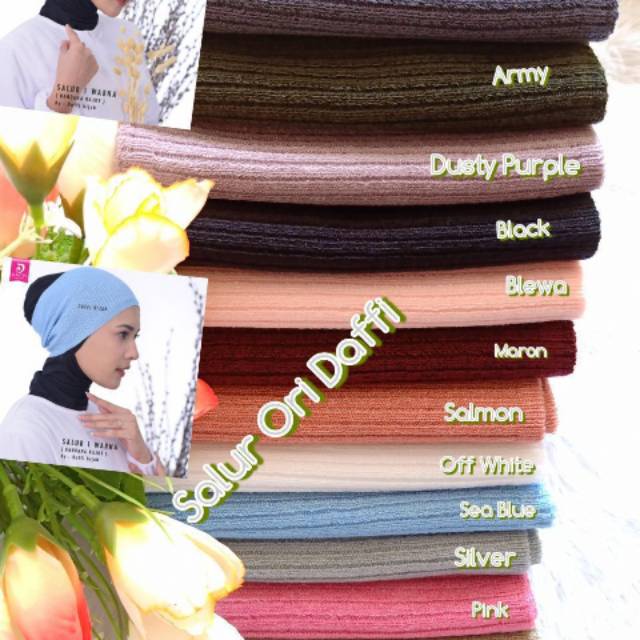 Dalaman Jilbab salur Ori Daffi / INNER RAJUT ORI DAFFI / BANDANA HIJAB ORI DAFFI