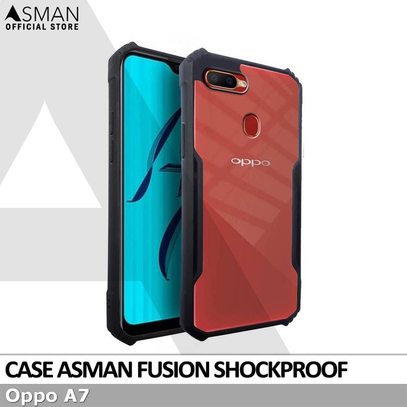 Asman Fusion Oppo A7 Case Premium Amor Acrylic