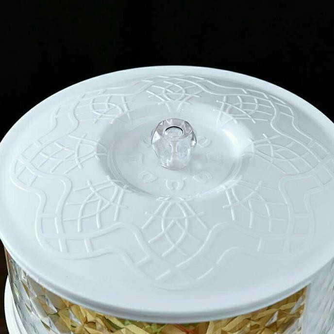 Mantap Food Cover Tudung Saji 3 Susun Motif Diamond - Ungu Bergaransi