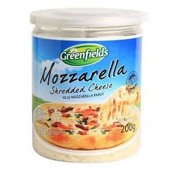 

Mozzarella Shredded Tub / Keju Mozarela Shredded Chese Greenfields Greenfield 200 gr / 200 gram