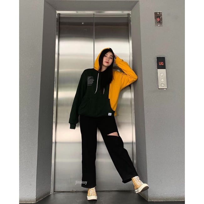 Kulot highwaist Kulot hitam Kulot hitam highwaist Kulot hitam sobek Kulot hitam sobek panjang Celana