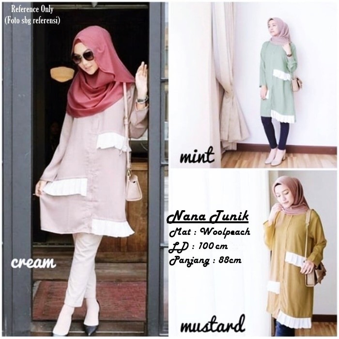 BAJU WANITA MURAH NANA TUNIK BAJU WANITA GROSIR TANAH ABANG