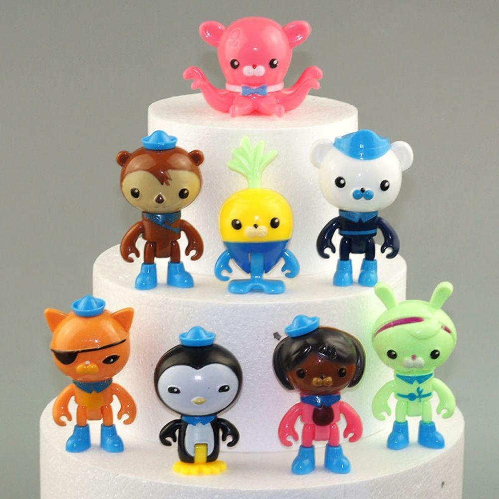 NEEDWAY Action Figure Tweak 8pcs/ Mainan Figure Pesoot Shellington Dashi Ocean Adventure Team