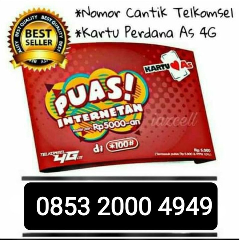 NOMOR  CANTIK KARTU AS 0853 2000 4949