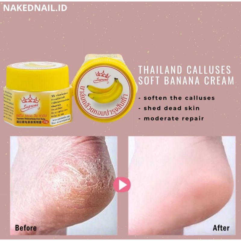 CREAM KAKI / TANGAN PECAH PECAH crack skin / kapalan cream  thailand calluses banana cream original