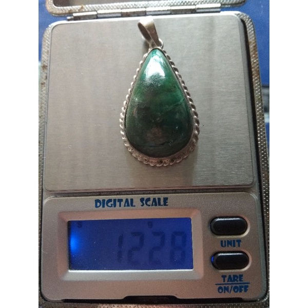 liontin batu bacan perak
