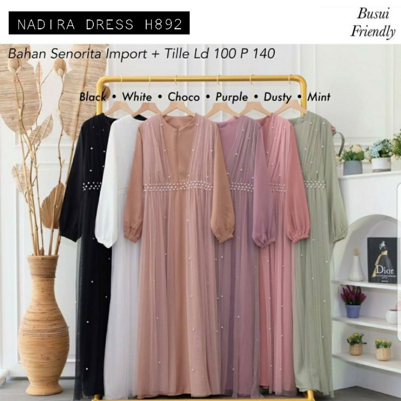 Nadira Tile Dress / Aisyah Brukat Dress / Gamis Lebaran / Gamis Tile Model Baru / Gamis Remaja / Gam