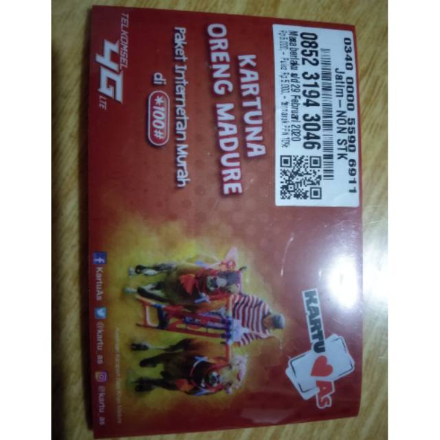 KARTU PERDANA AS MADURA