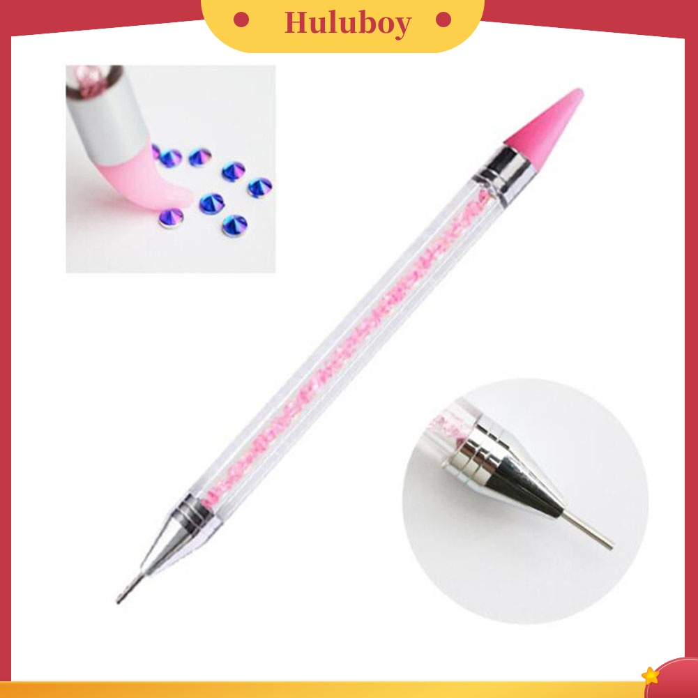 Huluboy Huluboy♡ Pen Dotting Berlian Imitasi Kepala Ganda Untuk Nail Art