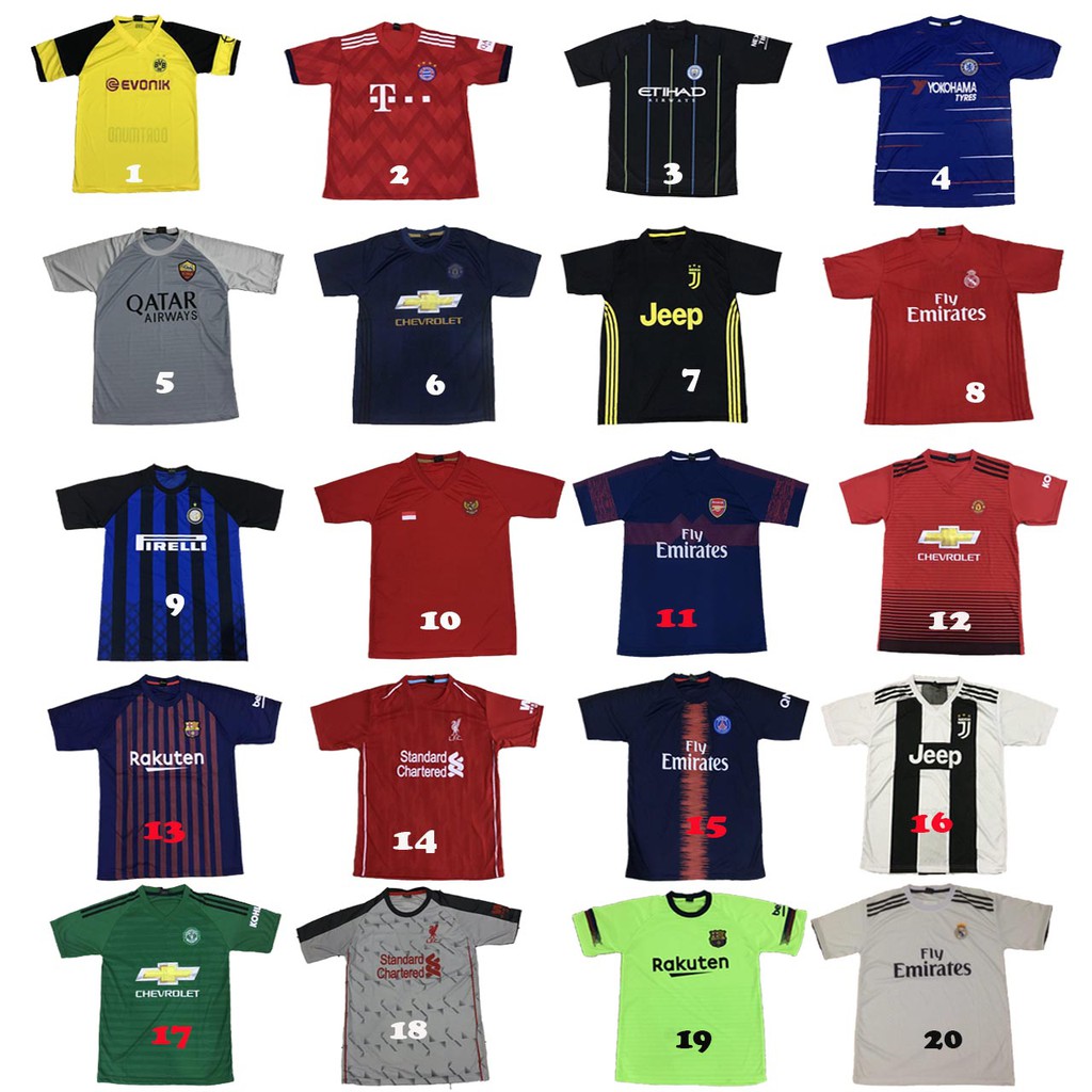 Kaos Setelan Olahraga Jersey Bola Futsal Adidas Garis Kuning