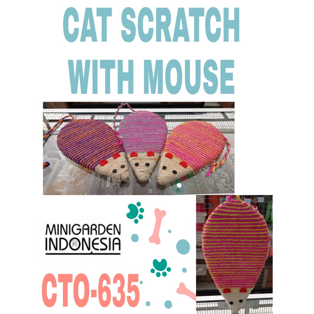 GARUKAN KUCING CTO635 cat scratcher papan mainan kucing interaktif cat toy papan garuk