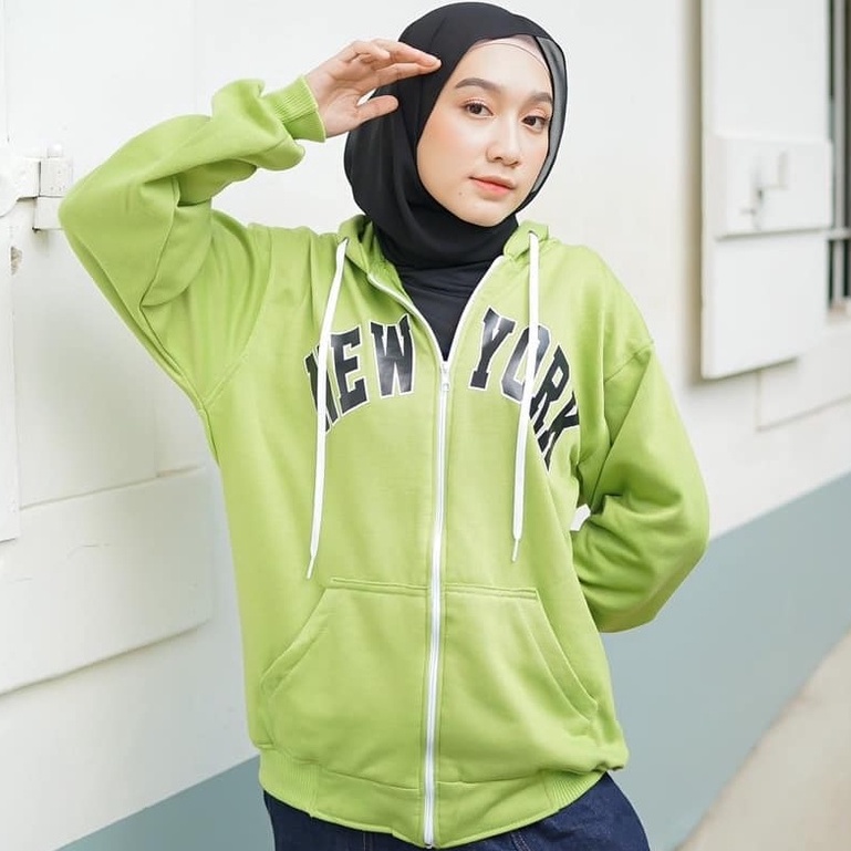 Public - New York Zipper - Jaket Hoodie Unisex Terbaru