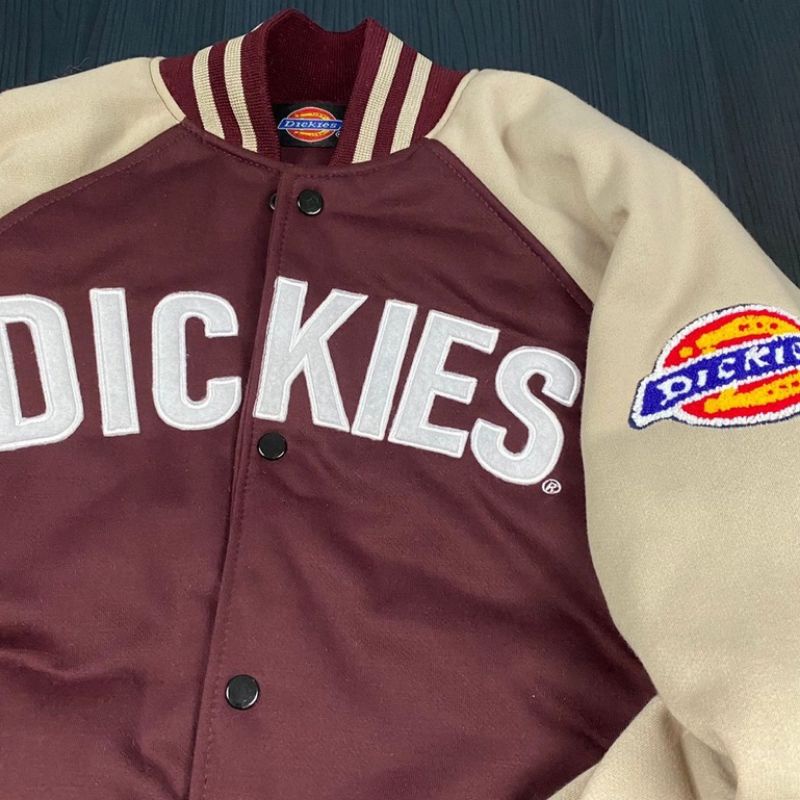 JAKET BOMBER VARSITY DICKIES HIGH QUALITY CASUAL HYPE FASHION PRIA