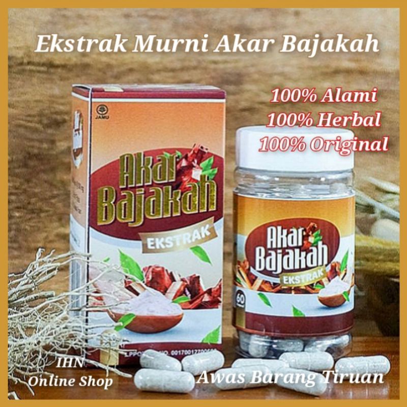 KAPSUL MURNI EKSTRAK AKAR BAJAKAH / AKAR BAJAKAH MURNI / KAPSUL BAJAKAH ORIGINAL