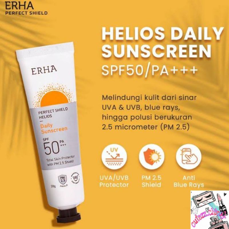 ☃️Cutezz_Ching1☃️Erha Perfect Shield Helios Daily Sunscreen Spf 50