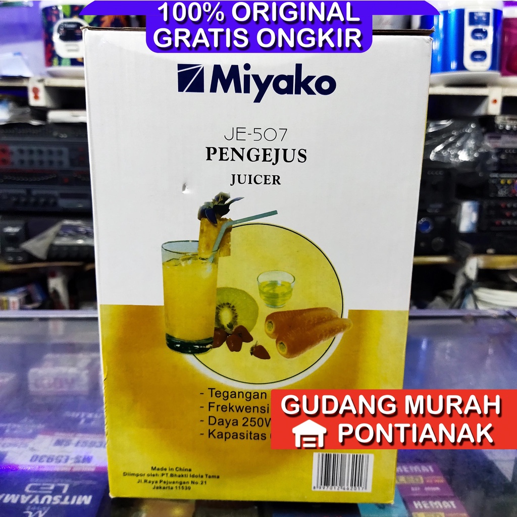 Juicer Miyako JE 507 pelumat seperti blender ampas pisah awet tahan lama