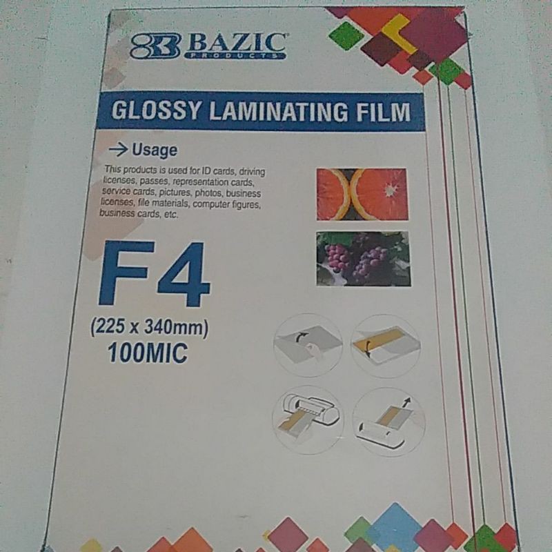 

PLASTIK LAMINATING BAZIC F4 / 25x34 | HARGA GROSIR ECERAN MURAH |