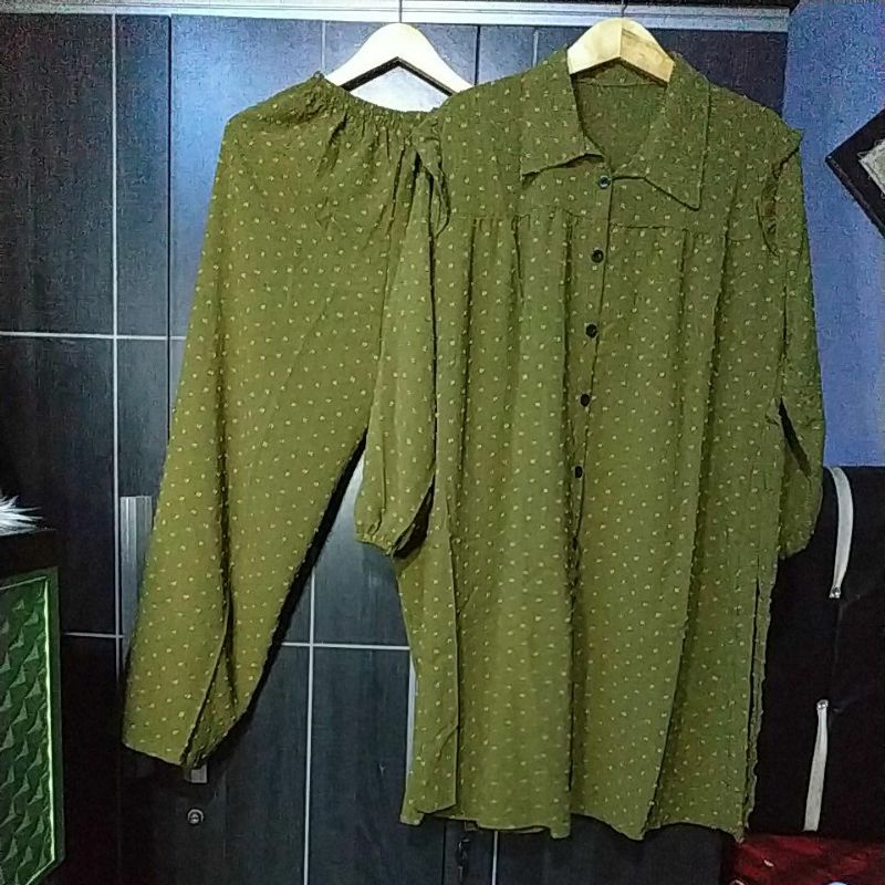 Setelan Celana Rubi/ Setcel Tunik