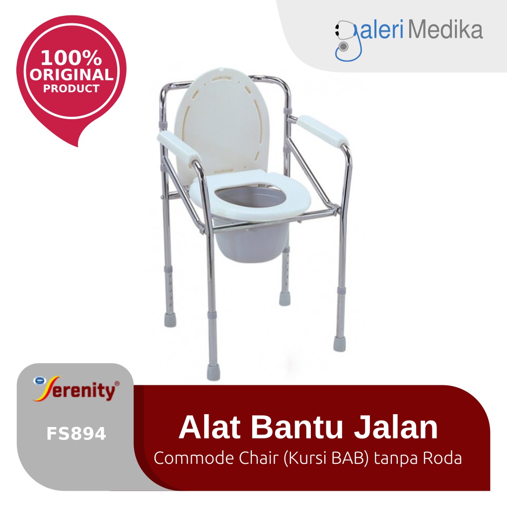 Serenity Commode Chair Tanpa Roda - FS894