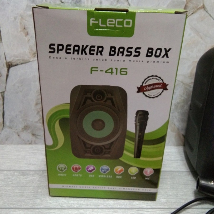 COD SPEAKER BLUETOOTH 4 INCH FLECO F-416/F-417 PLUS MIC KARAOKE X-BASS//SPEAKER SALON AKTIF X-BASS//SPEAKER FLECO X-BASS//SPEAKER KARAOKE