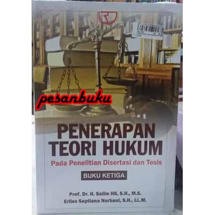 

Buku Penerapan Teori Hukum pada Penelitian Disertasi dan Tesis Buku 3