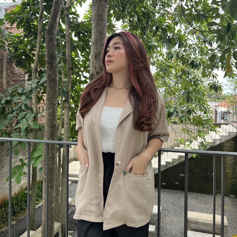 Zea Blazer Premium (blazer / outer / cardigan / top / casual / formal)