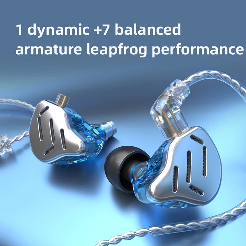 Knowledge Zenith IEM KZ ZAX with Mic - Hybrid Driver 7BA + 1 DD - Garansi Resmi 1 Tahun