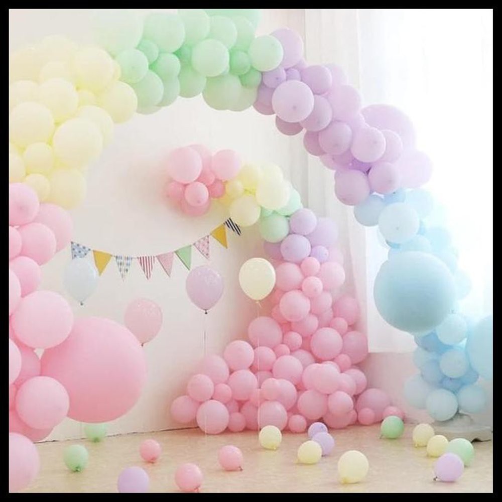 GROSIR PER 100PCS - BALON LATEX PASTEL 12 inci / BALON LATEX MACARON