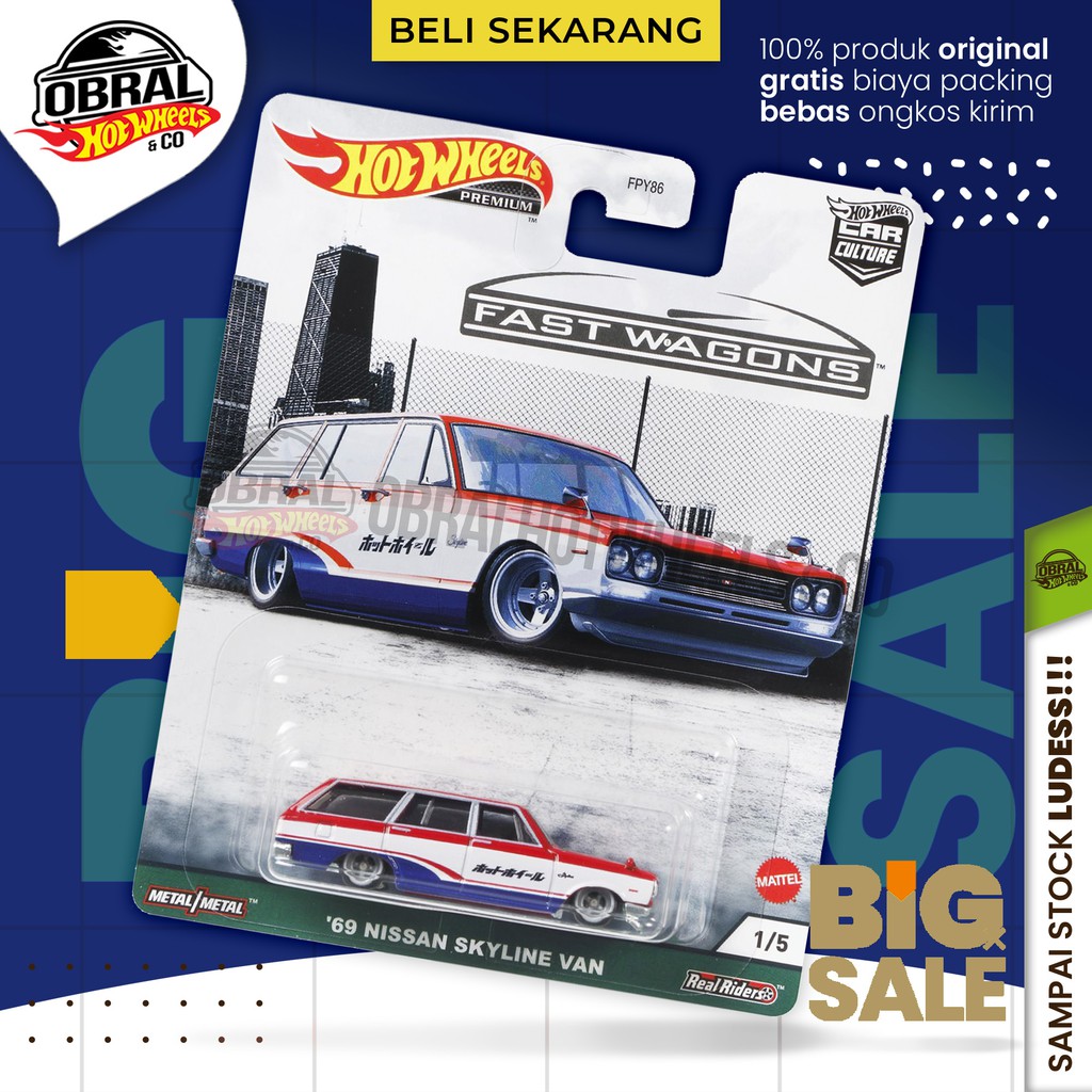 Hot Wheels Fast Wagon - 1969 Nissan Skyline Van