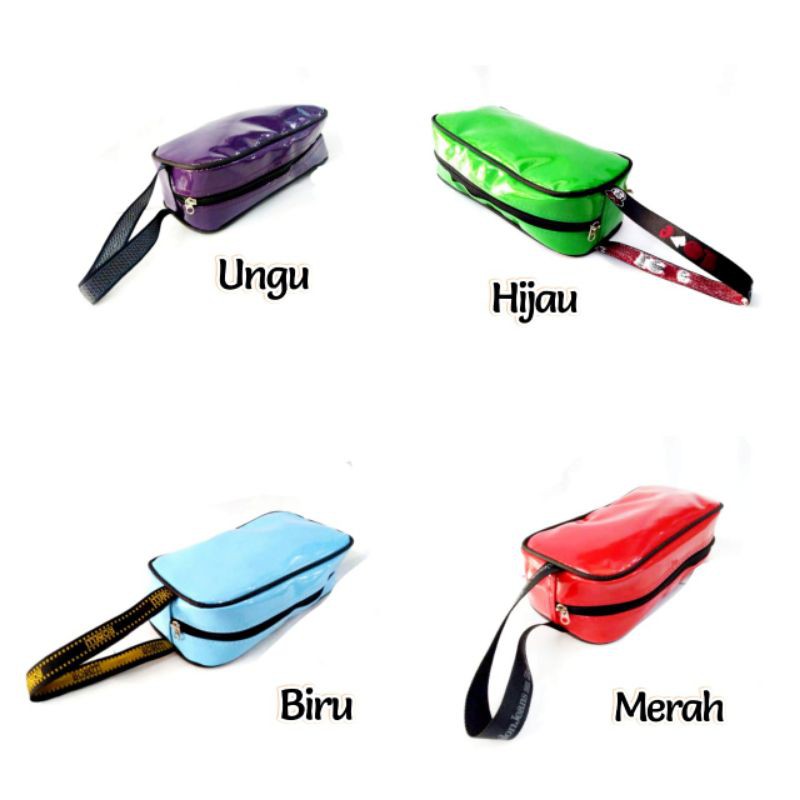 POUCH SERBAGUNA ANTI AIR  / TEMPAT PENSIL ALAT TULIS /  KOSMETIK TRAVEL MAKE-UP  MOTIF POLOS. SY2026 S1