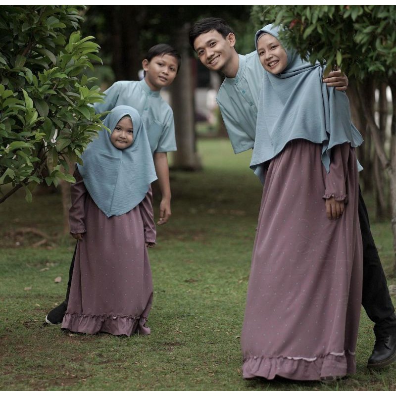 GAMIS DOTLY. KOKO TOYOBO. FAMILY. HIJAB ALILA