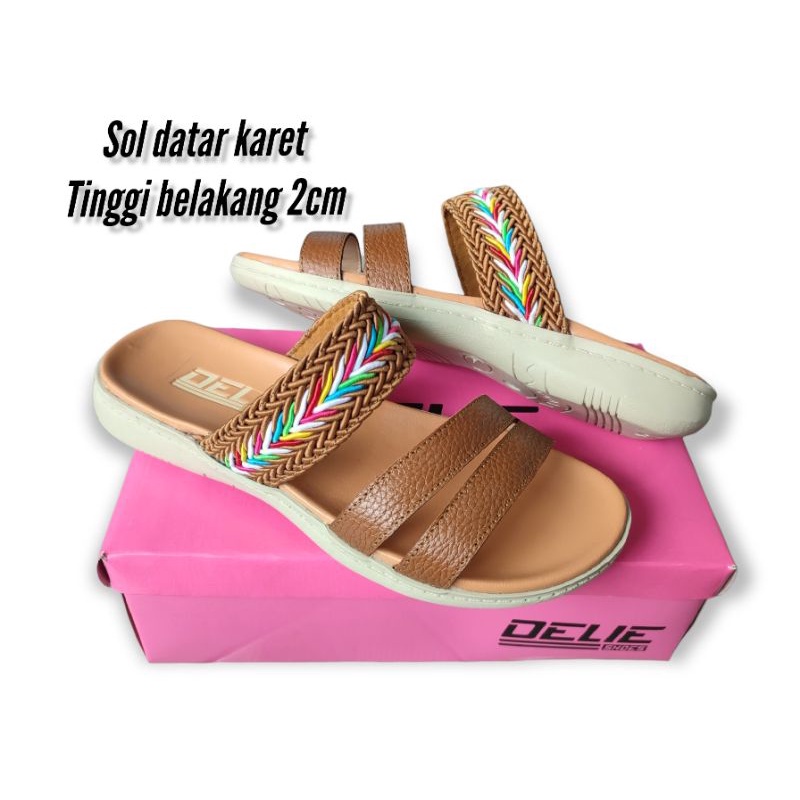 Sandal Wanita Kulit Asli Terbaru/Sandal Wanita fashion Butik