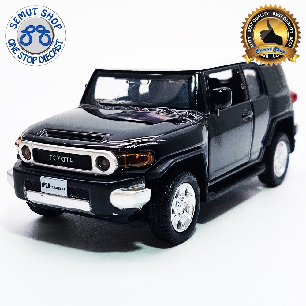 Apolo MSZ 2007 Toyota FJ Cruiser Metalic Black Miniatur Mobil Toyota FJ Cruiser Hitam 1:43