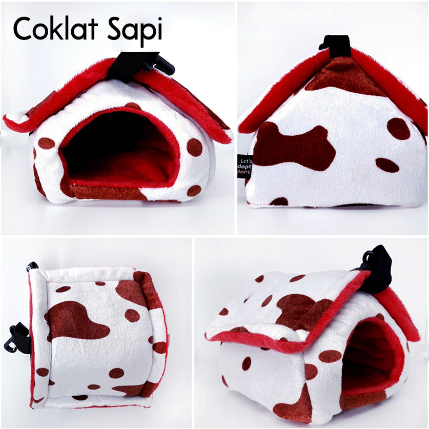 ADEWAP GLIDER Sleeping Pouch Sugar Glider Bentuk Rumah Tempat Tidur Sugar Glider